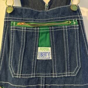Liberty Big Boy's Denim Bib Overall Pants, rigid blue, Sz 10